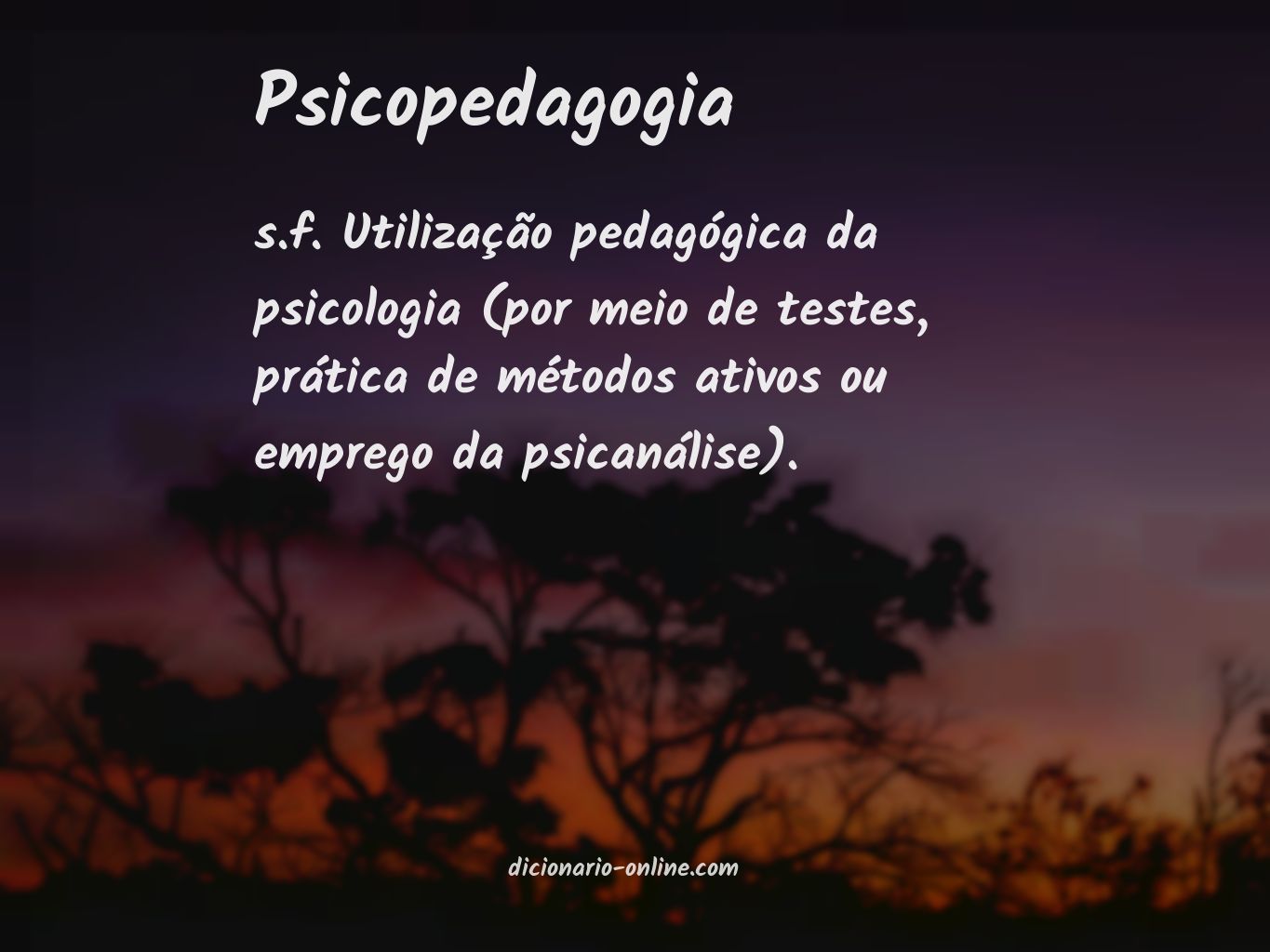 Significado de psicopedagogia