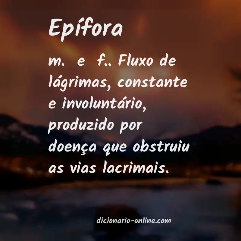 Significado de epífora