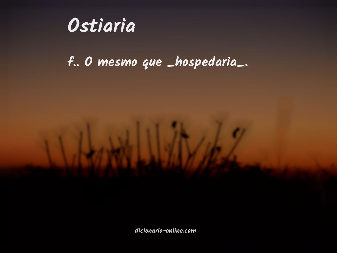 Significado de ostiaria