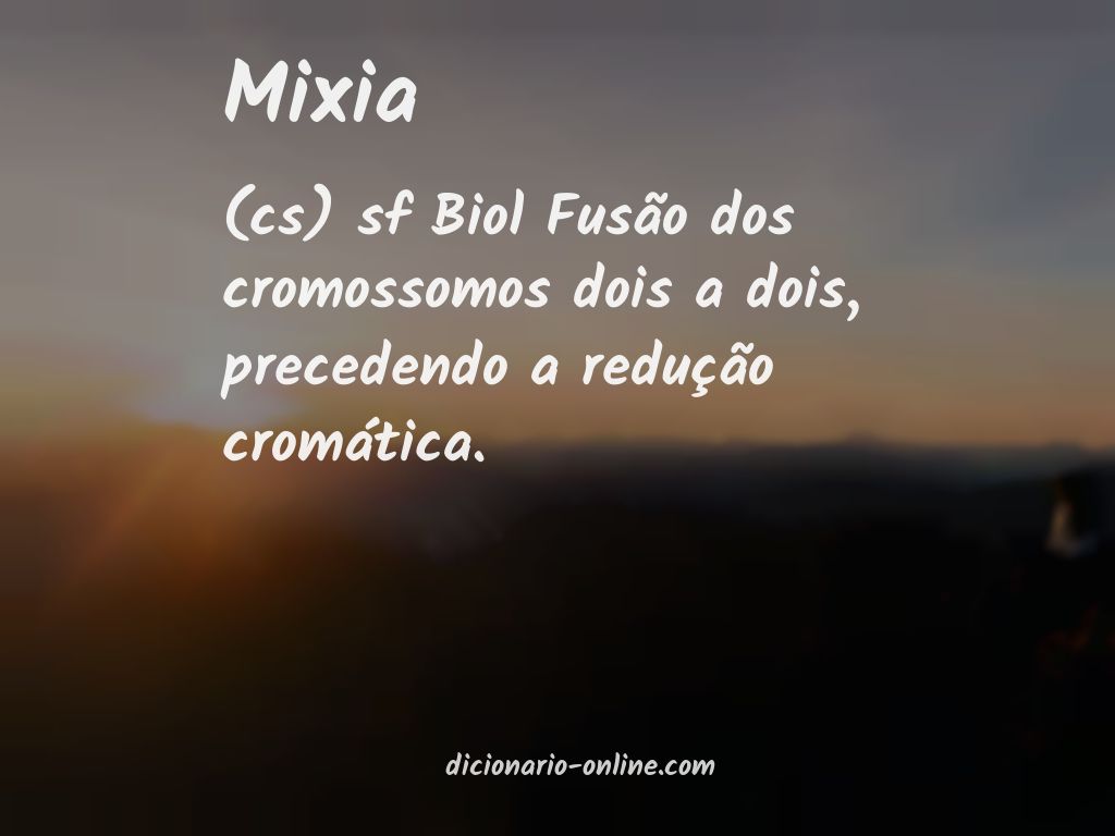 Significado de mixia