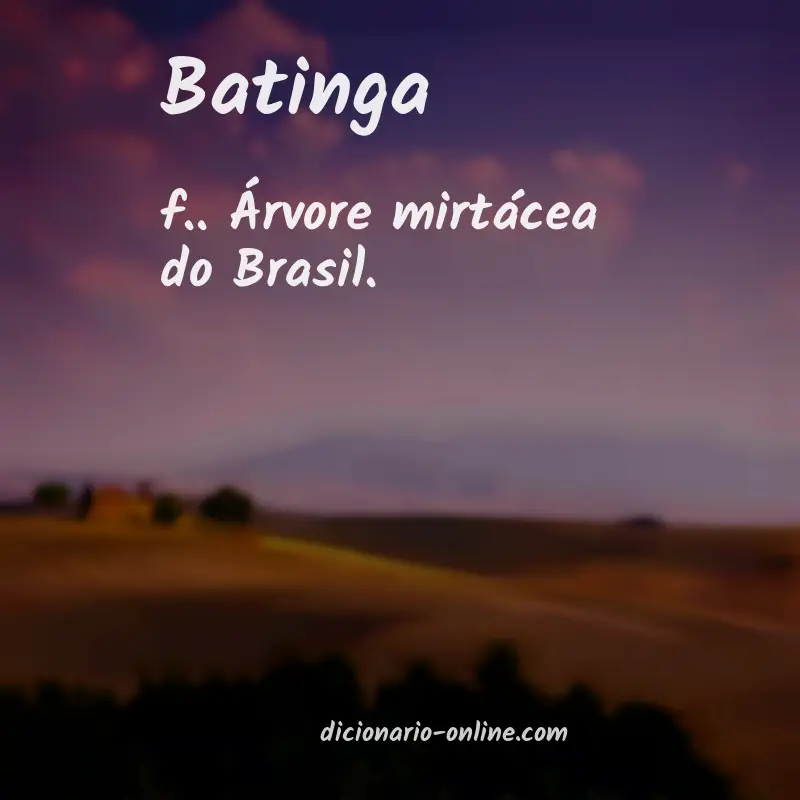 Significado de batinga