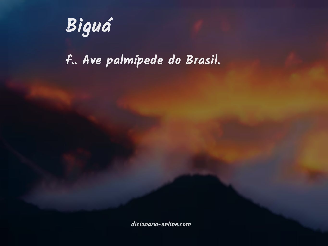 Significado de biguá