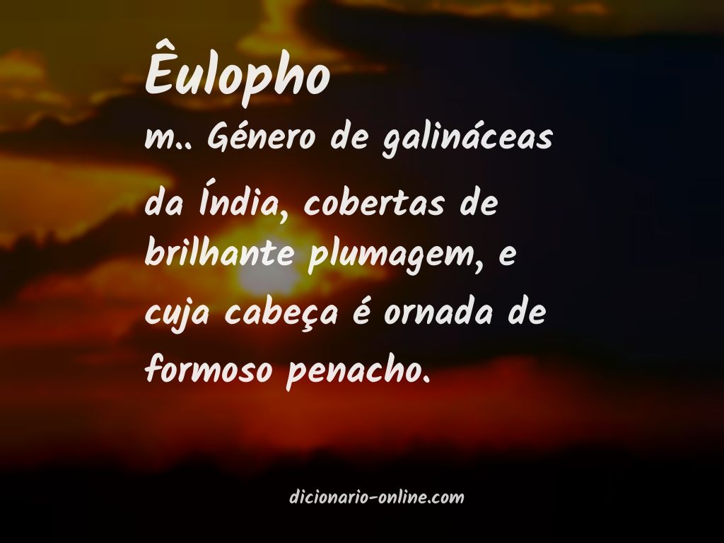 Significado de êulopho