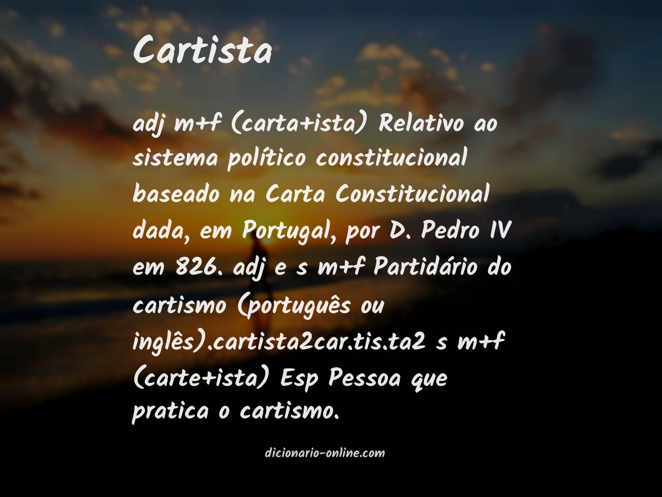 Significado de cartista