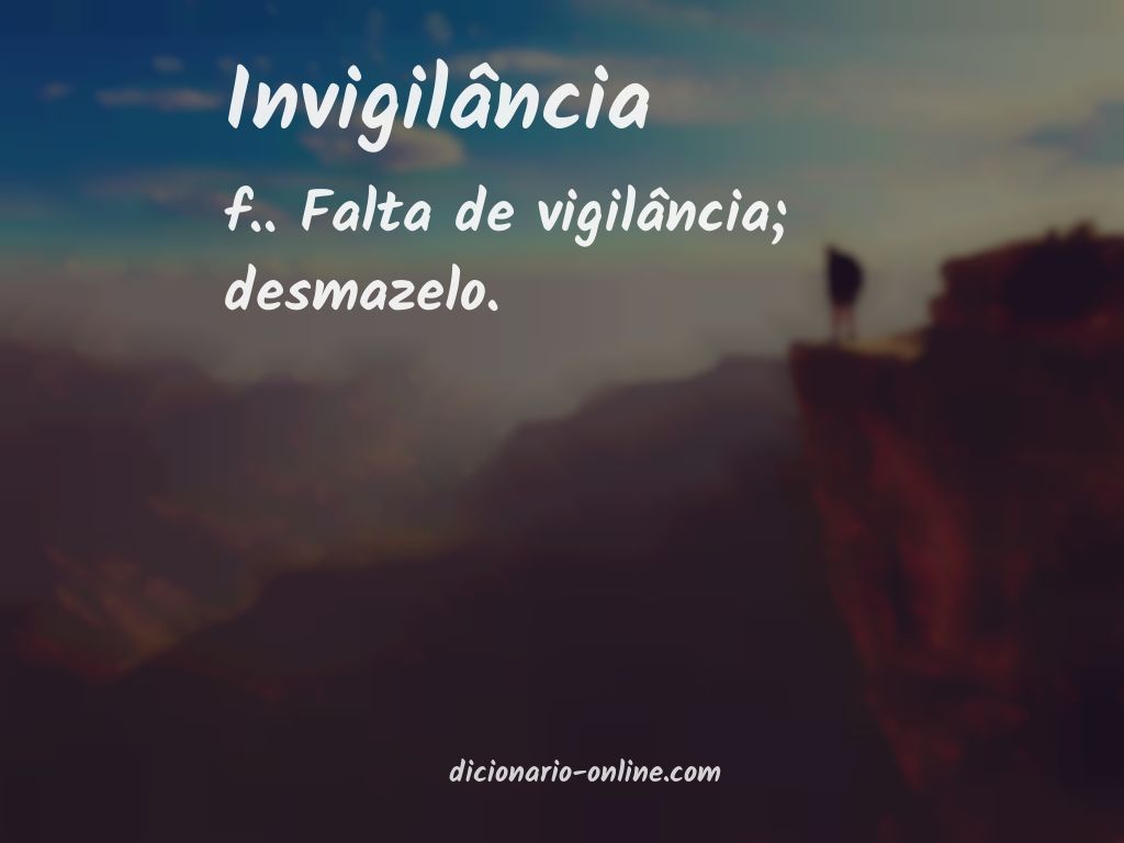 Significado de invigilância