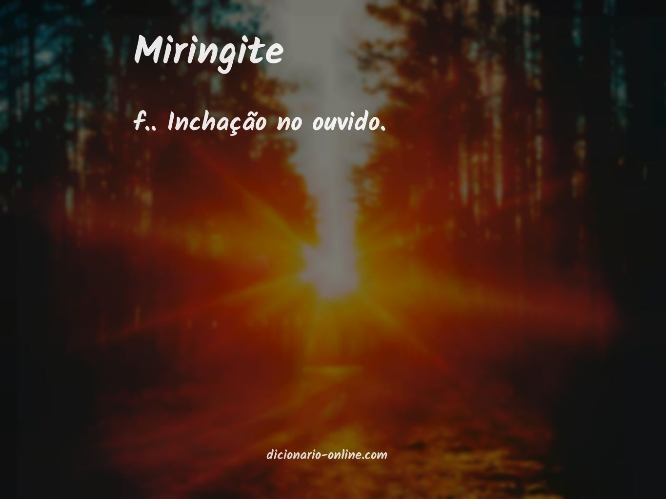 Significado de miringite