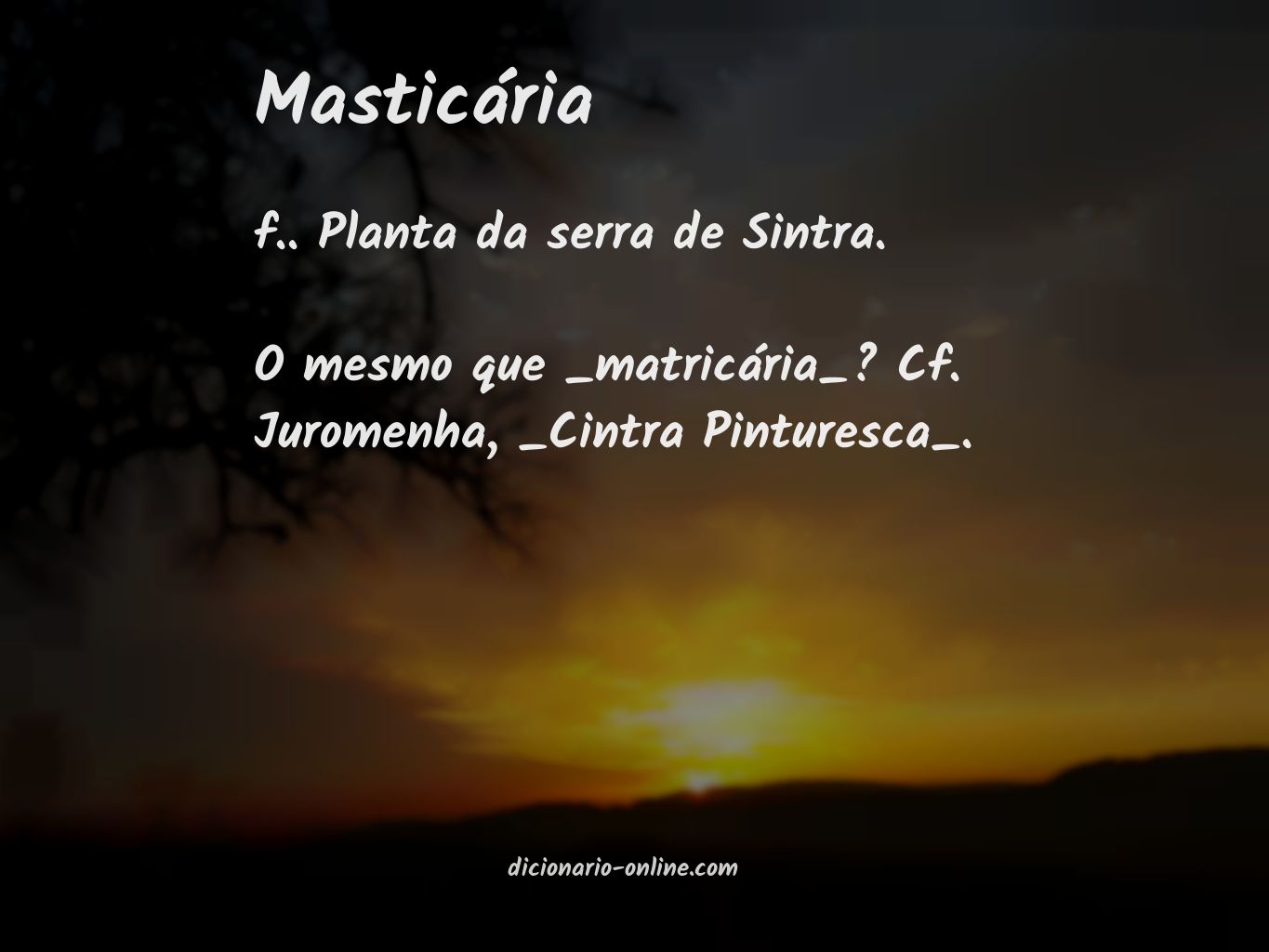 Significado de masticária