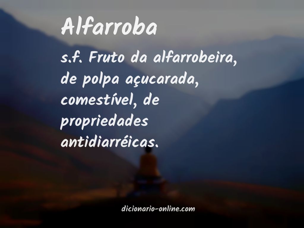 Significado de alfarroba