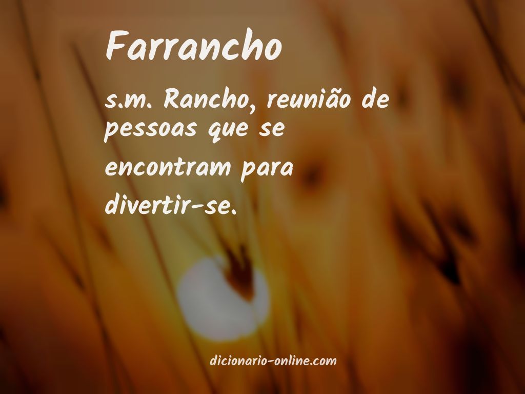 Significado de farrancho