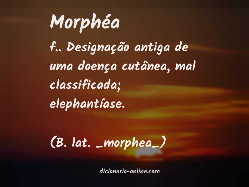 Significado de morphéa