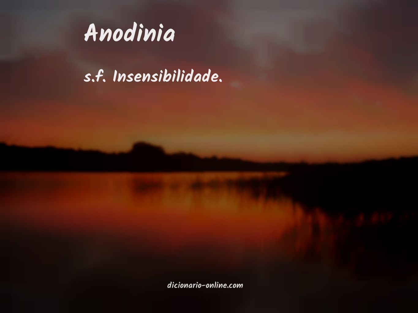 Significado de anodinia