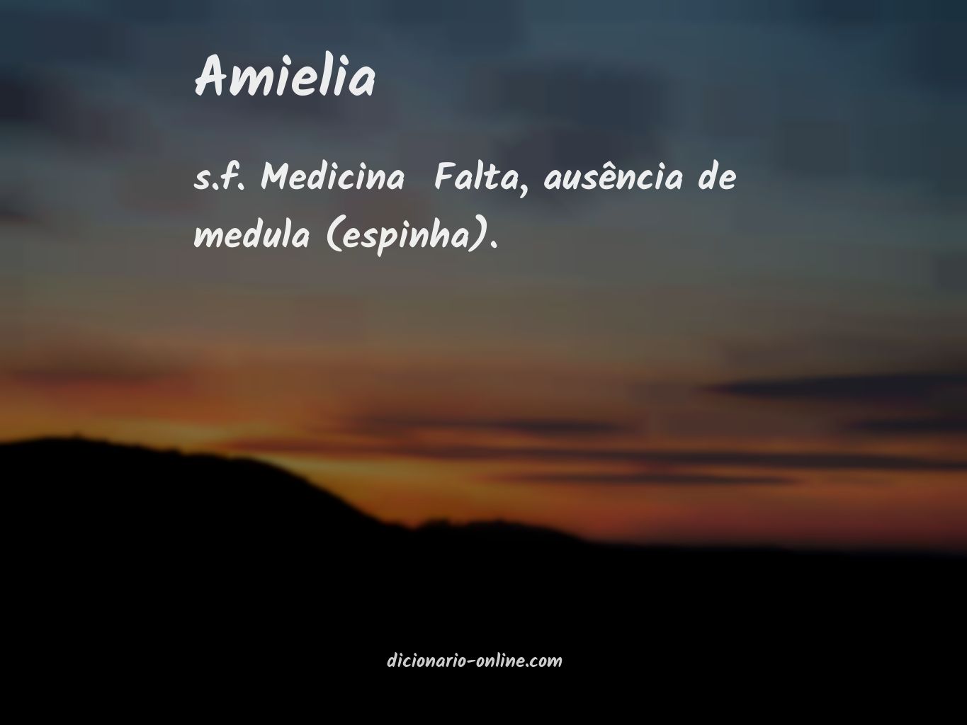 Significado de amielia