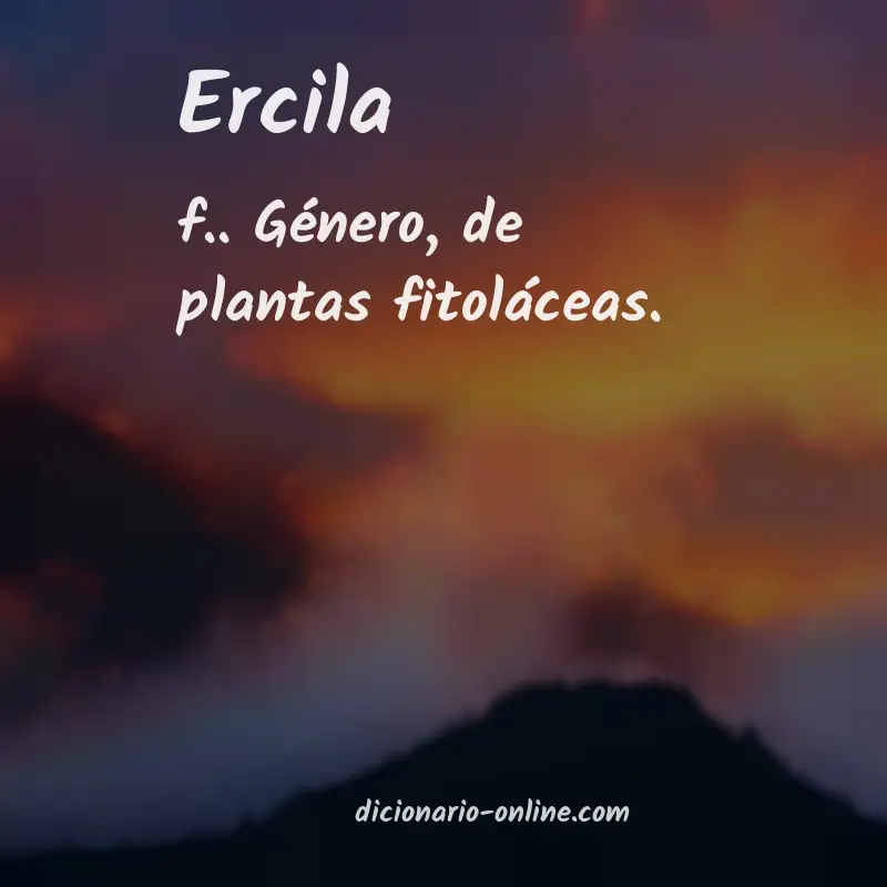 Significado de ercila
