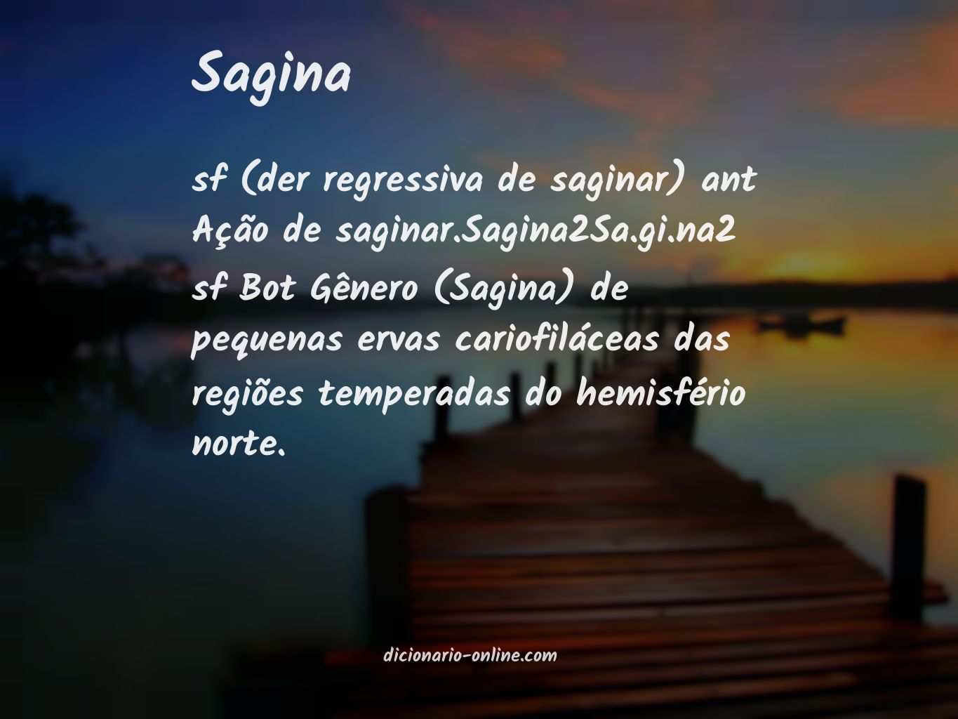 Significado de sagina