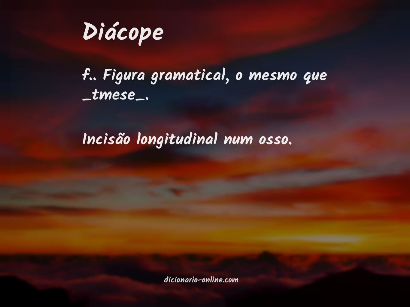 Significado de diácope