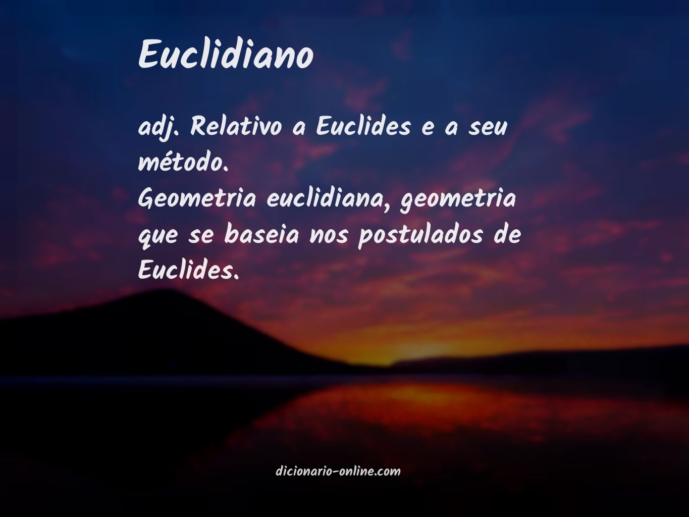 Significado de euclidiano