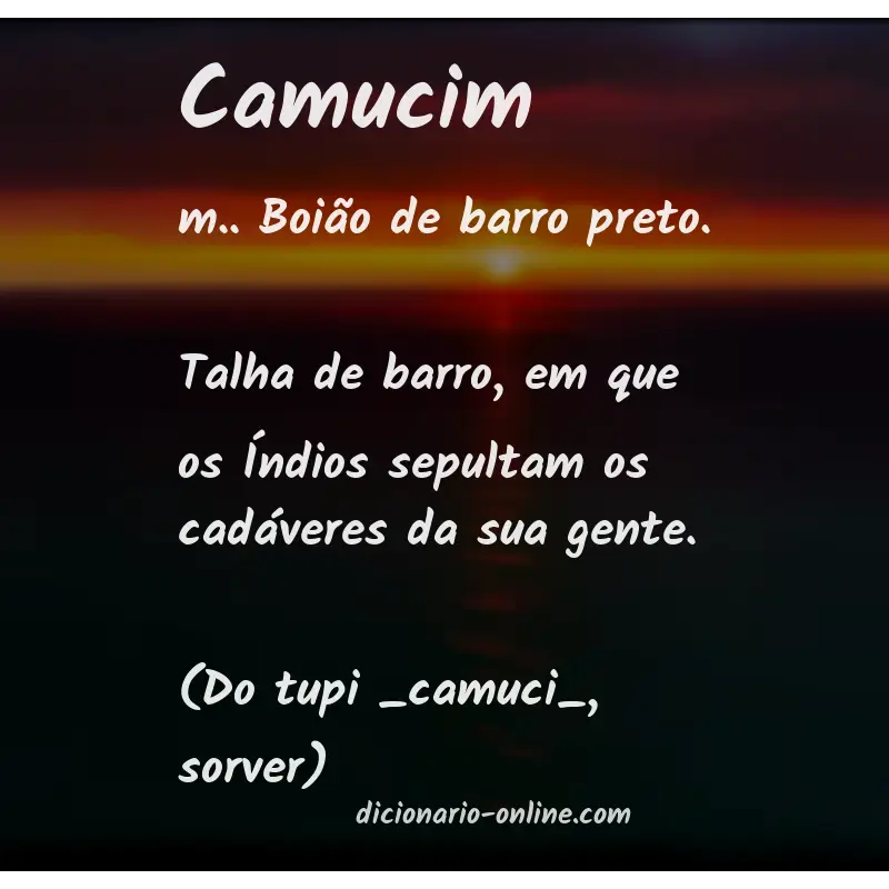 Significado de camucim