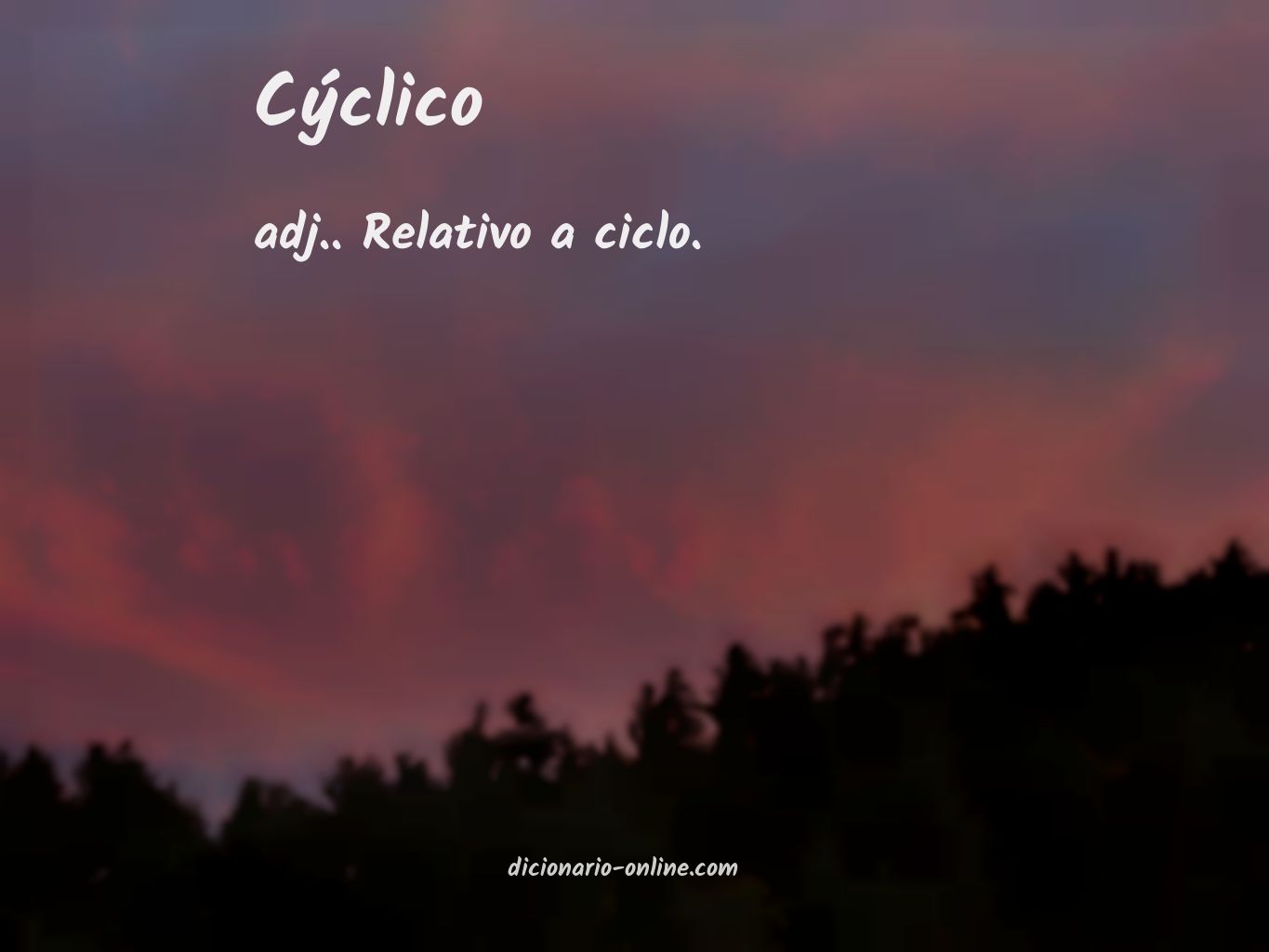 Significado de cýclico