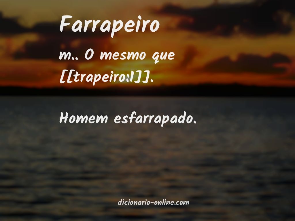 Significado de farrapeiro