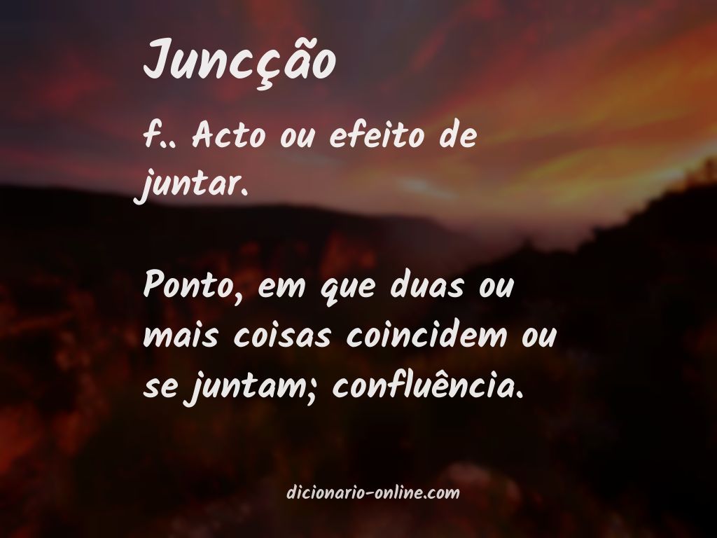 Significado de juncção