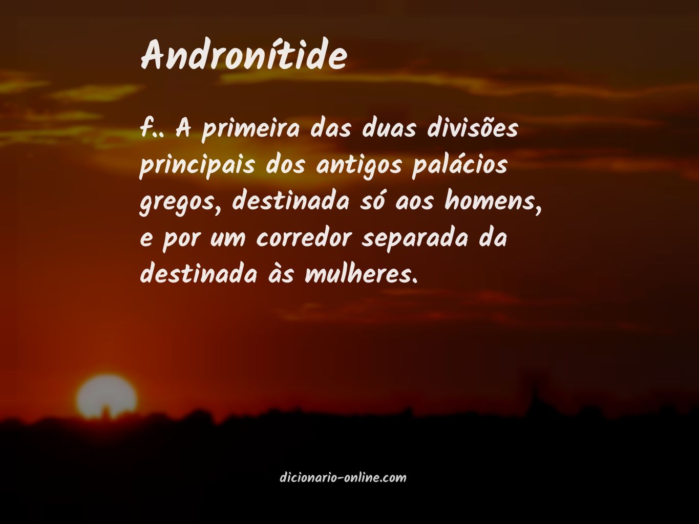 Significado de andronítide