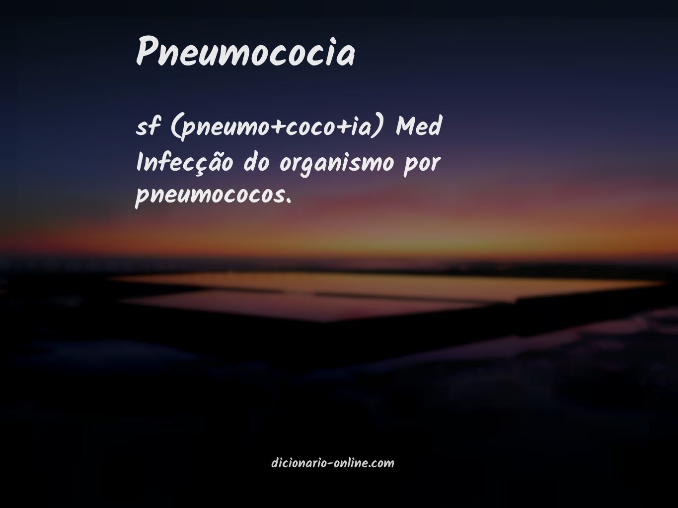 Significado de pneumococia