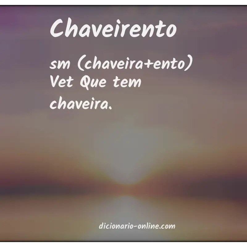 Significado de chaveirento