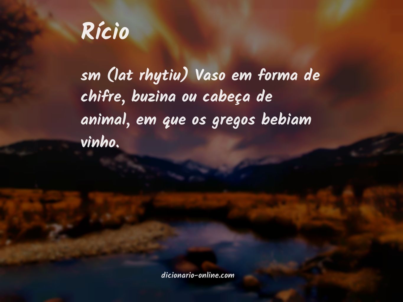 Significado de rício