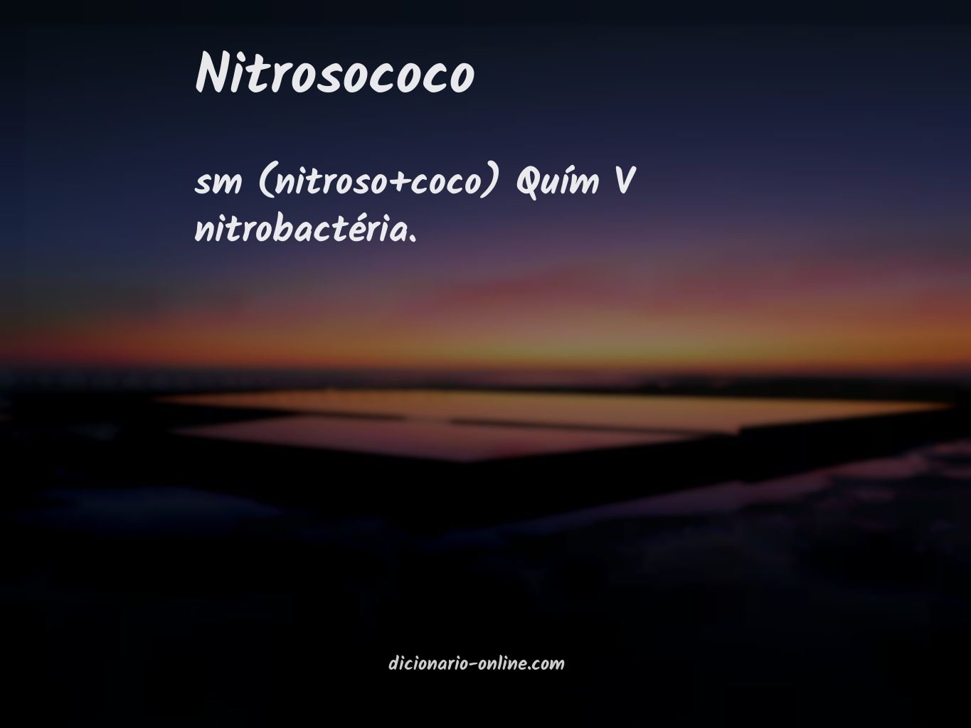 Significado de nitrosococo