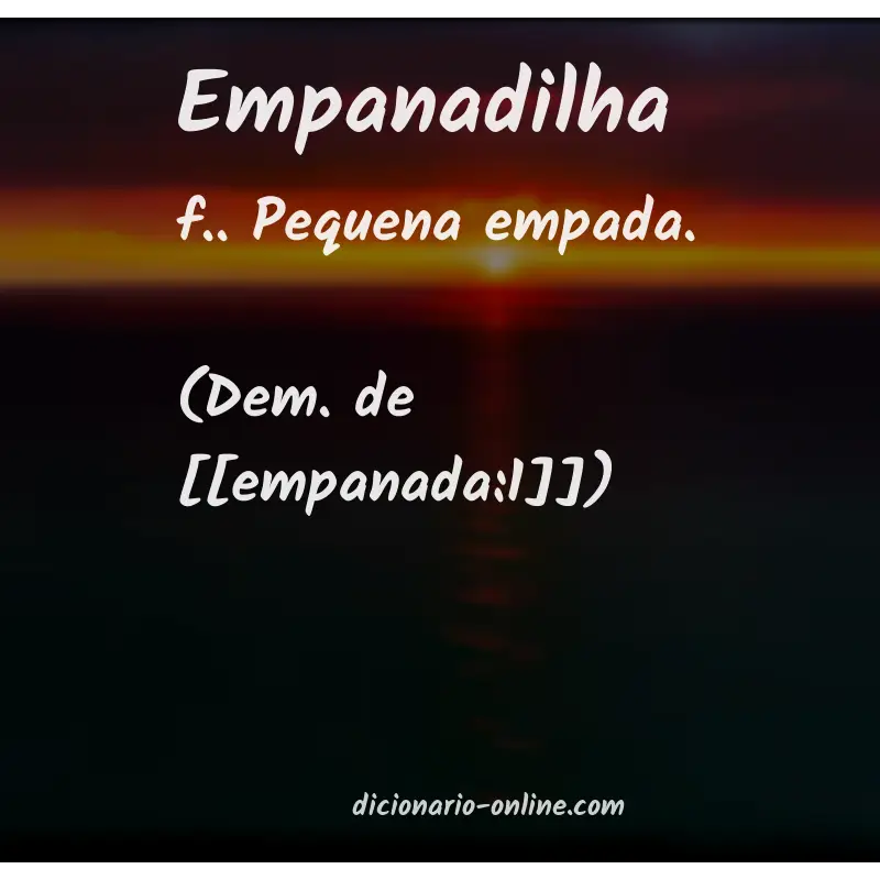 Significado de empanadilha