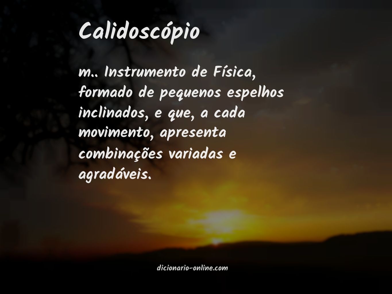 Significado de calidoscópio