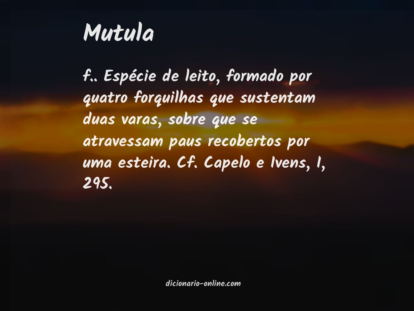 Significado de mutula