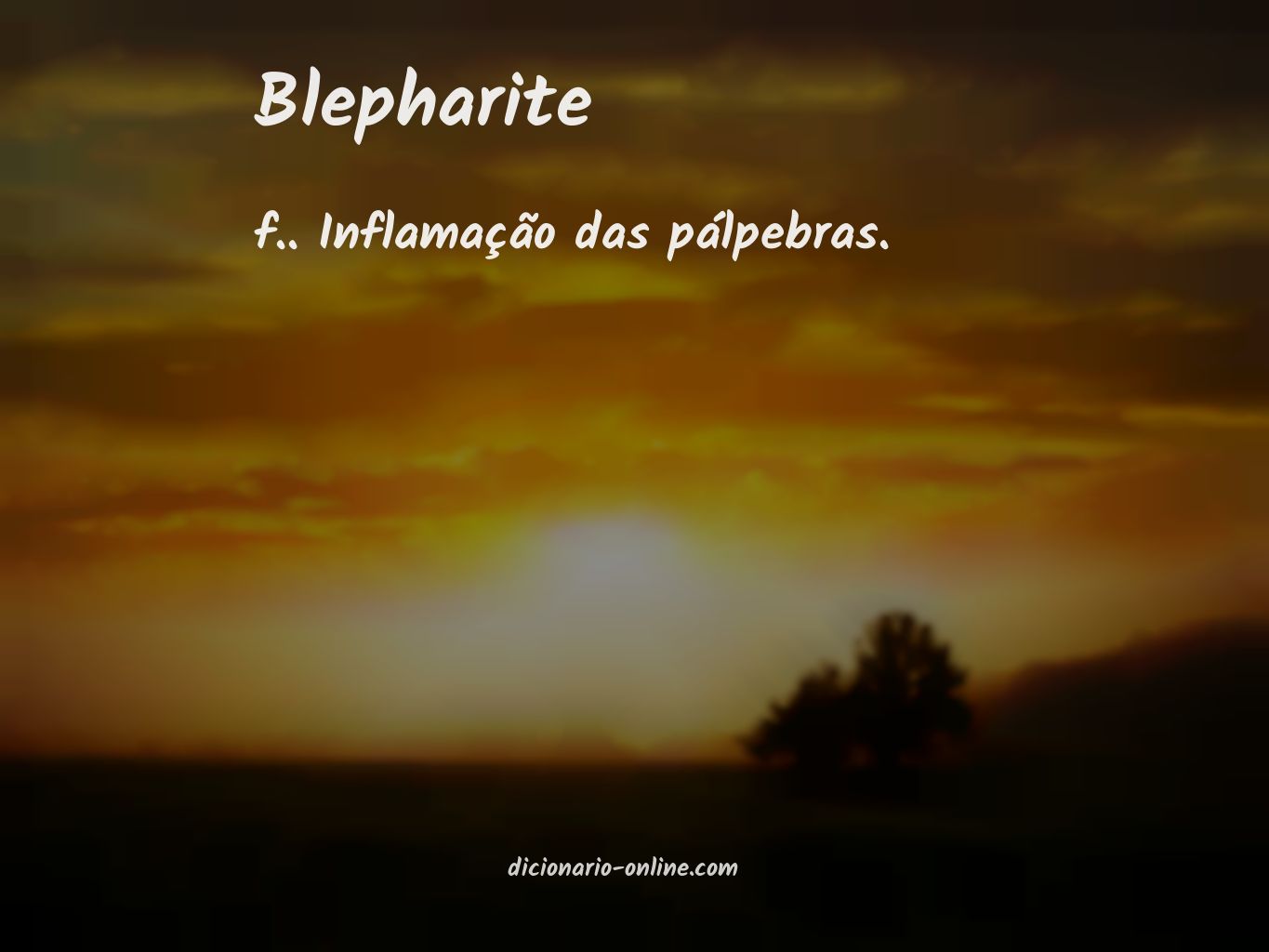 Significado de blepharite
