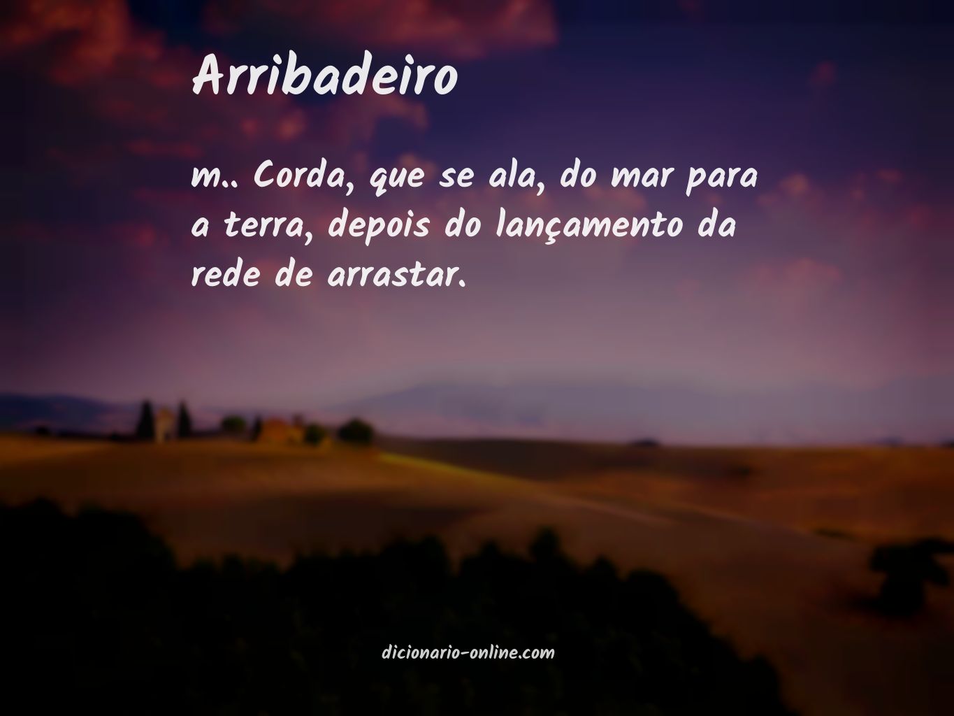 Significado de arribadeiro