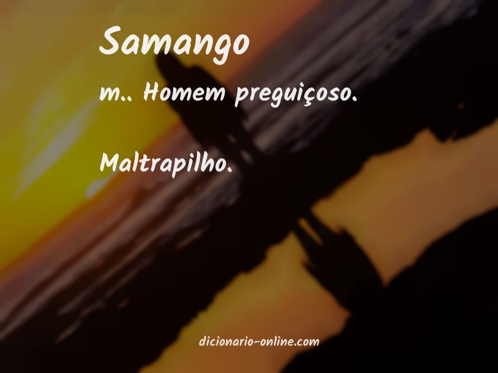 Significado de samango