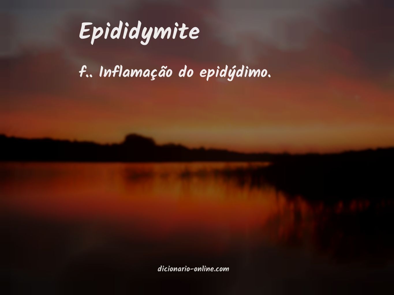 Significado de epididymite