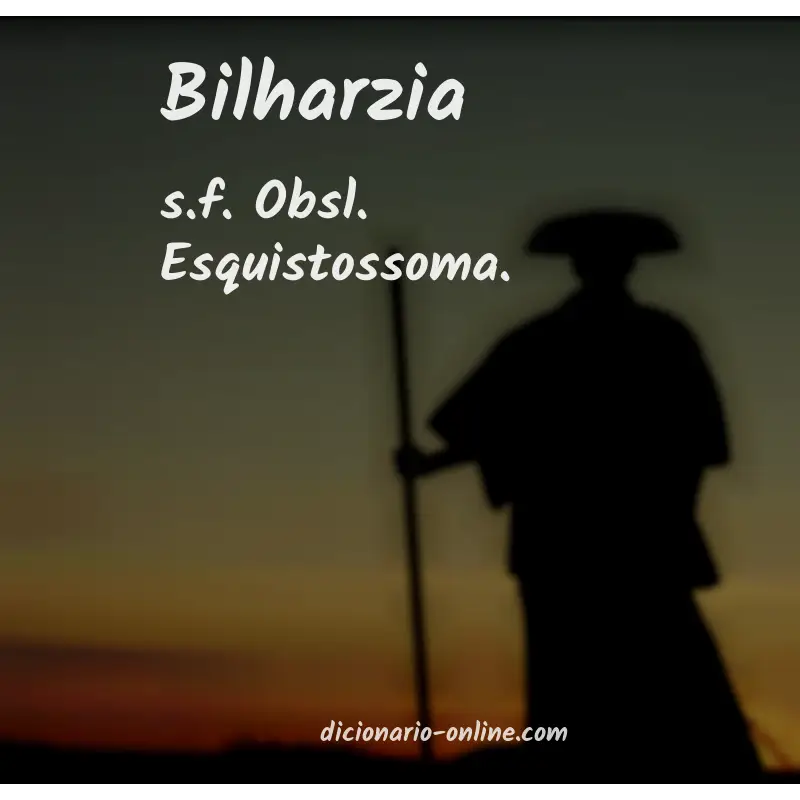 Significado de bilharzia