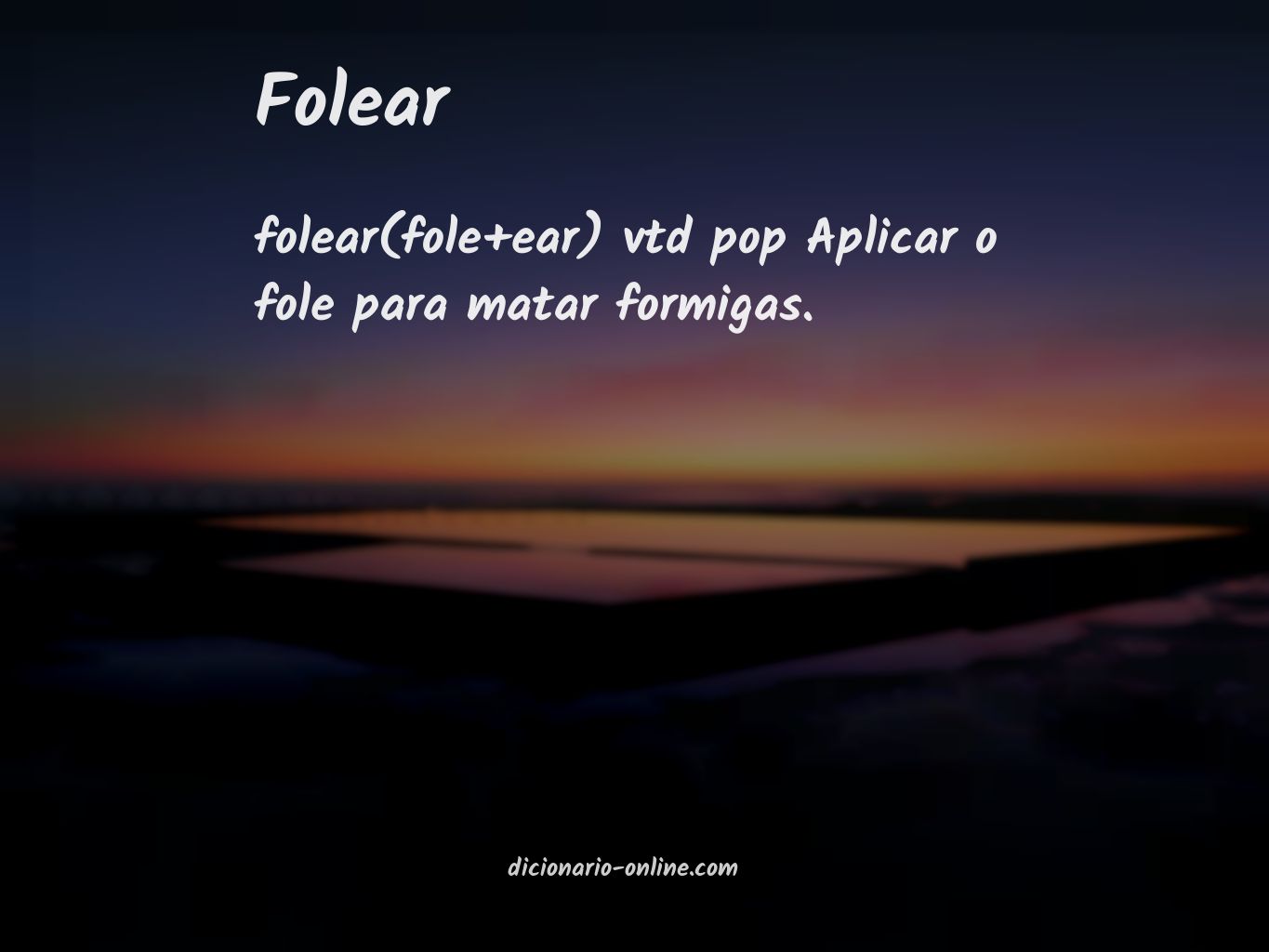 Significado de folear