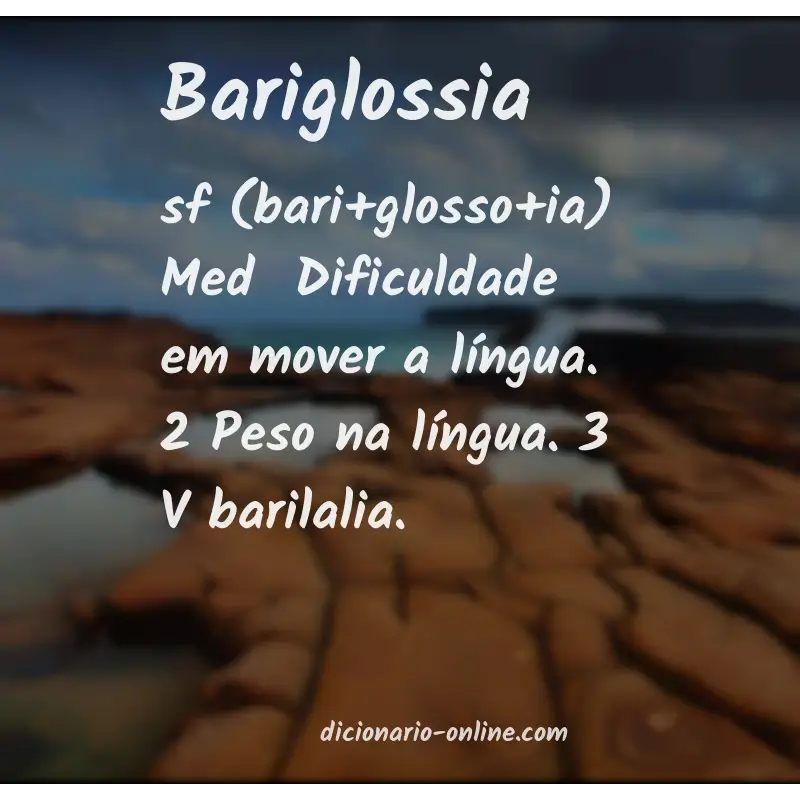 Significado de bariglossia
