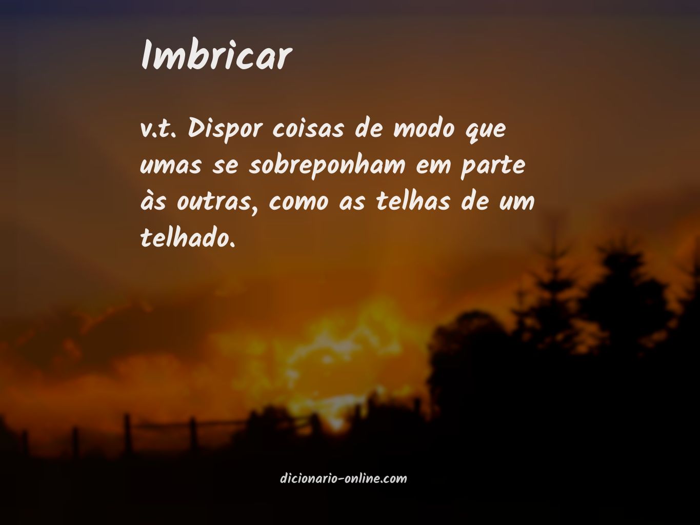 Significado de imbricar