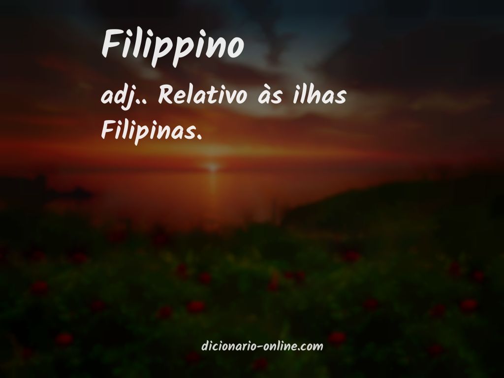 Significado de filippino