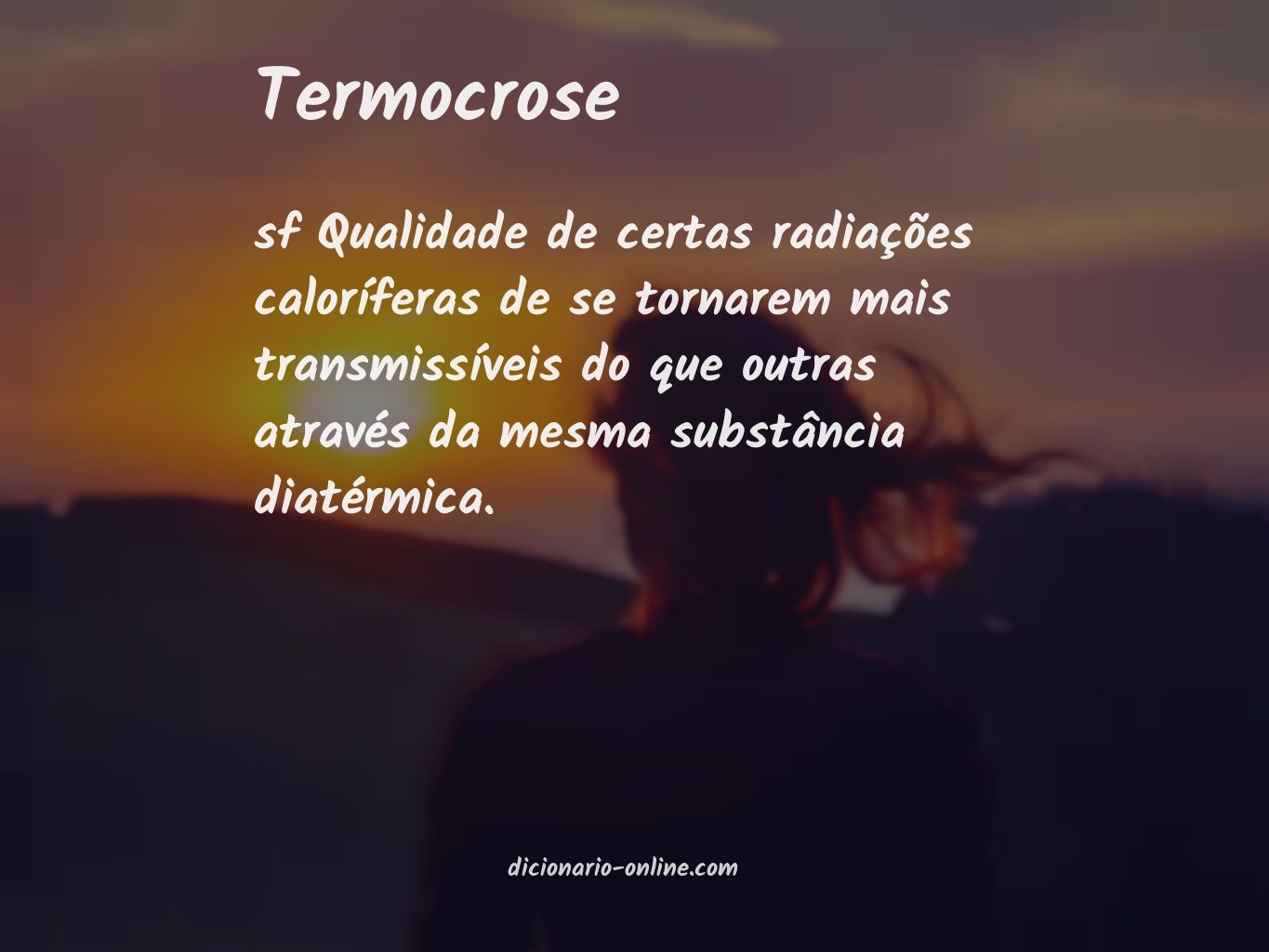 Significado de termocrose