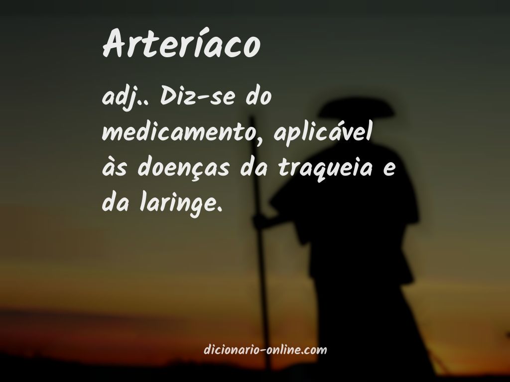 Significado de arteríaco