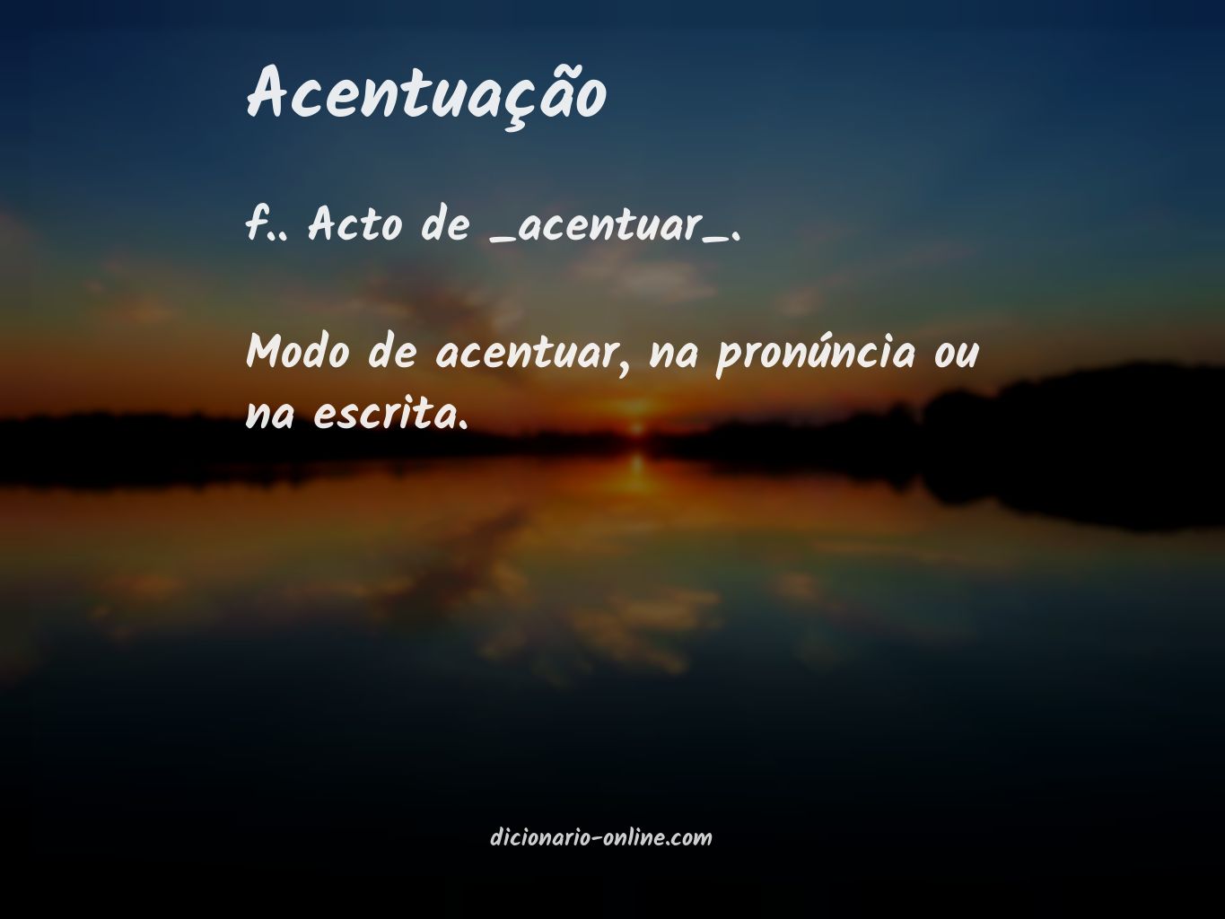 Significado de acentuação