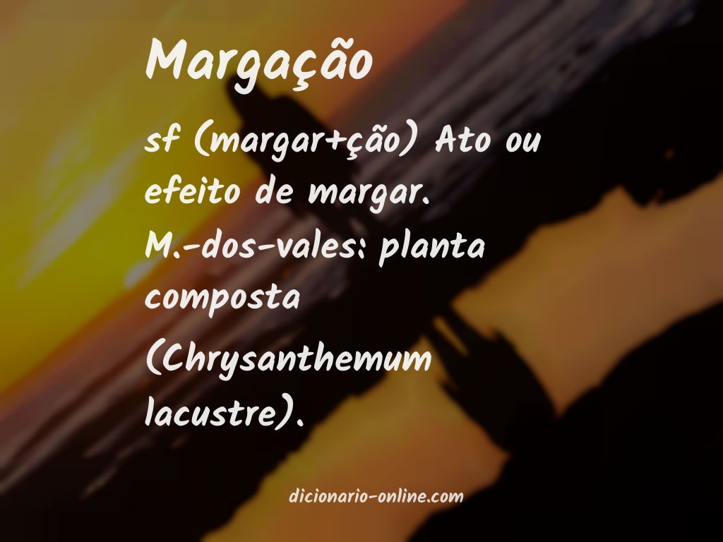 Significado de margação