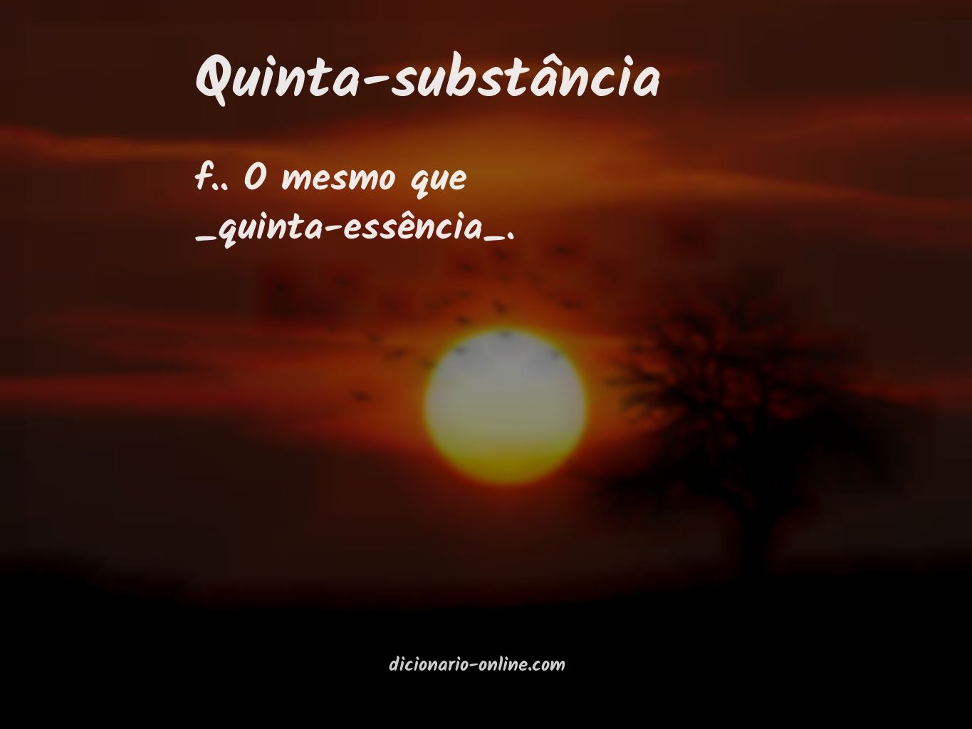 Significado de quinta-substância