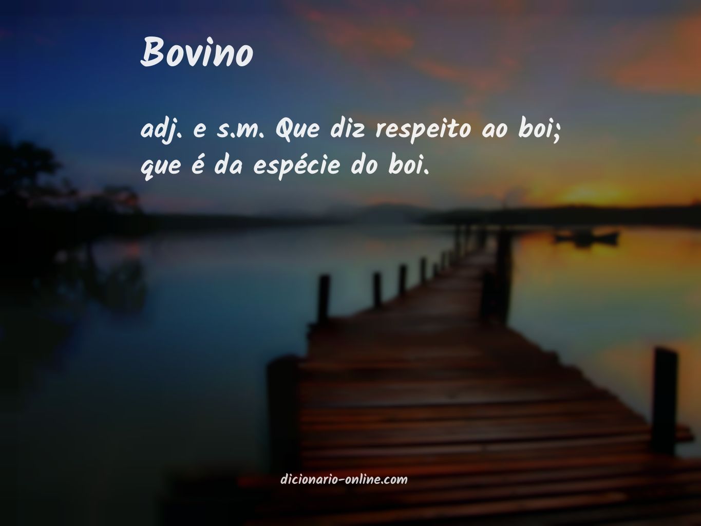 Significado de bovino