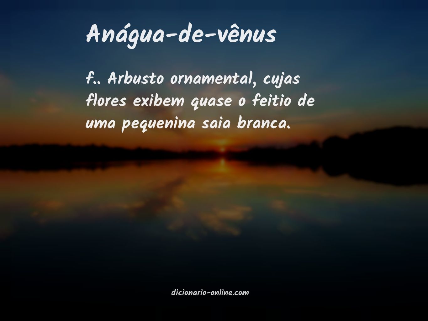 Significado de anágua-de-vênus