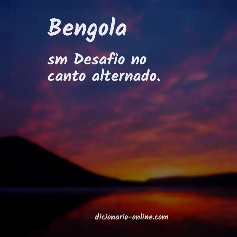 Significado de bengola