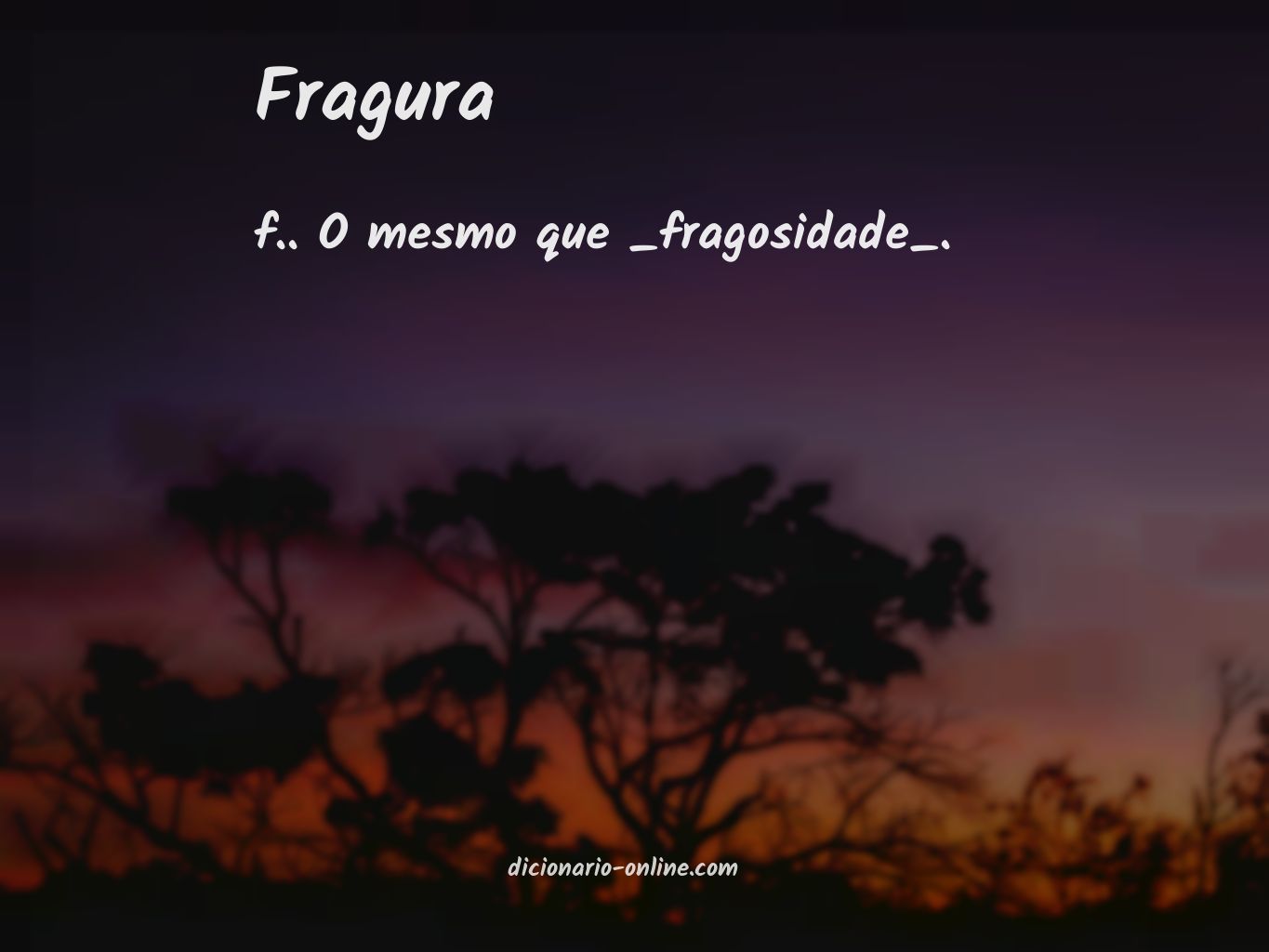 Significado de fragura